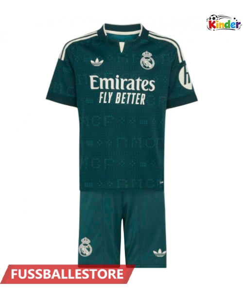 Günstige Real Madrid Kylian Mbappe #10 Auswärts Trikotsatzt Kinder 2026-27 Kurzarm (+ Kurze Hosen)